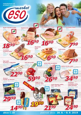 akční leták ESO MARKET 28.8.2019-8.9.2019