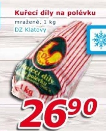 Kuřecí díly na polévku mražené DZ Klatovy