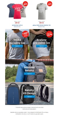 akční leták Sportisimo 22.8.2019-27.8.2019