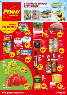 akční leták Penny Market 29.8.2019-1.9.2019