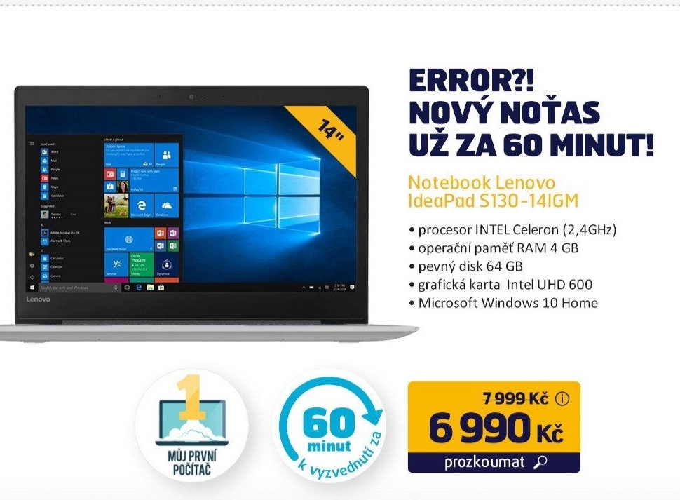 Notebook Lenovo IdeaPad S130