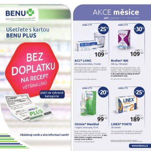 akční leták BENU Lékárna 1.9.2019-30.9.2019