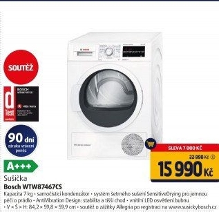 Sušička prádla Bosch WTW87467CS - Datart akcniletaky.com