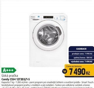 Pračka Candy CSS4 1272D3/1-S