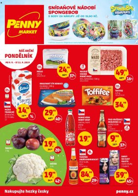 akční leták Penny Market 9.9.2019-11.9.2019