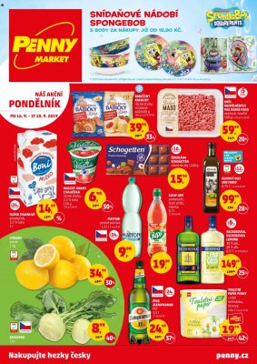 akční leták Penny Market 16.9.2019-18.9.2019