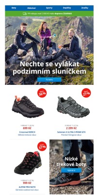 akční leták Sportisimo 16.9.2019-21.9.2019