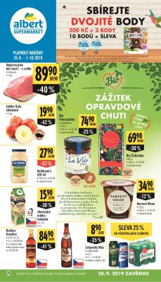 akční leták Albert 25.9.2019-1.10.2019