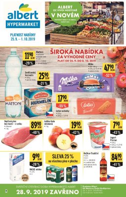 akční leták Albert 25.9.2019-1.10.2019