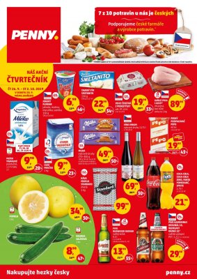 akční leták Penny Market 26.9.2019-2.10.2019