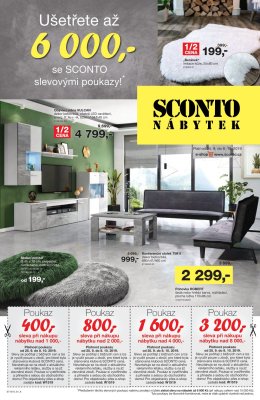 akční leták Sconto nábytek 25.9.2019-8.10.2019