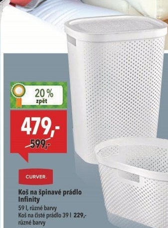 Koš na prádlo Infinity Dots Curver