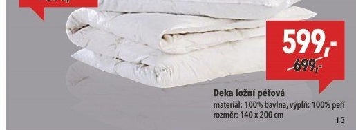 Péřová přikrývka