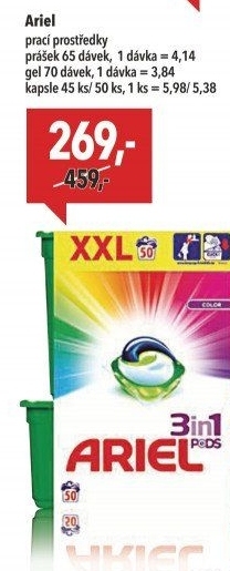 Prací kapsle 3v1 Ariel