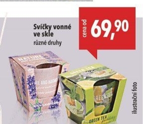 Svíčky ve skle Bartek Candles