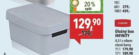 Úložný box s víkem Infinity Curver