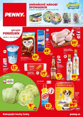 akční leták Penny Market 30.9.2019-2.10.2019