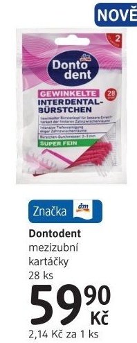 Kartáčky mezizubní Dontodent - dm drogerie akcniletaky.com