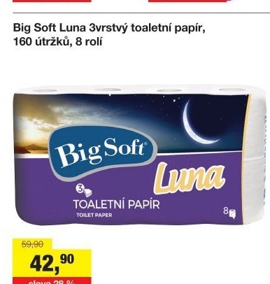 Toaletní papír 3vrstvý Big Soft