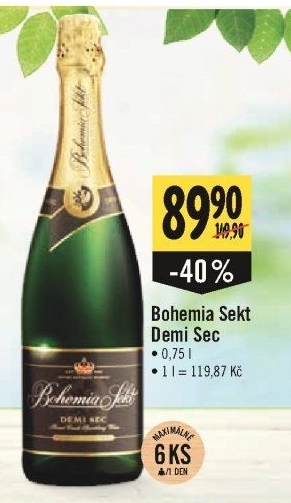 Bohemia Sekt Demi Sec - Albert akcniletaky.com