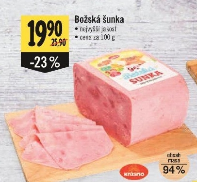 Božská šunka nejvyšší jakosti Krásno