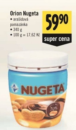 Čokokrém arašídový Nugeta Orion