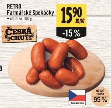 Farmářské špekáčky Retro Česká chuť