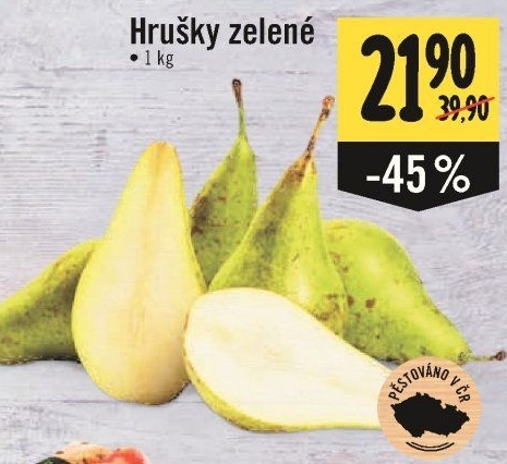 Hrušky zelené