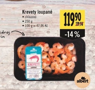 Krevety loupané Albert