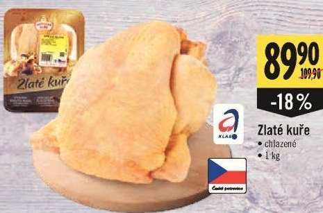 Kuře Zlaté Vodňanské kuře