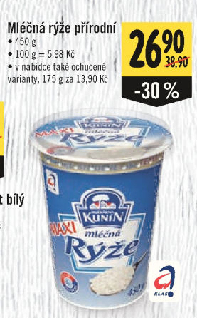 Mléčná rýže Kunín
