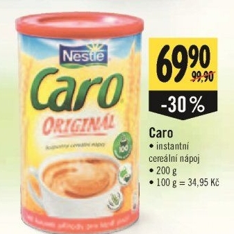 Nápoj instantní obilninový Caro Nestlé