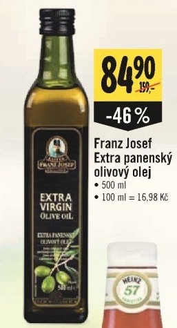 Olivový olej extra panenský Exclusive Kaiser Franz Josef