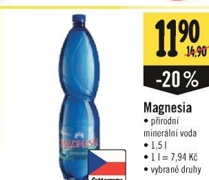 Přírodní voda Magnesia
