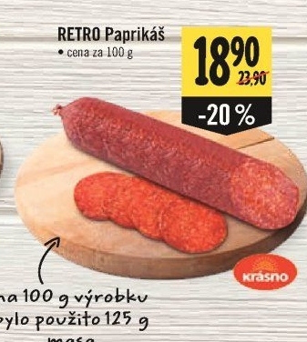 Salám Paprikáš Albert Retro