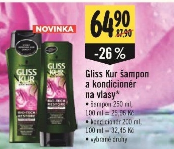 Šampon Gliss Kur Schwarzkopf