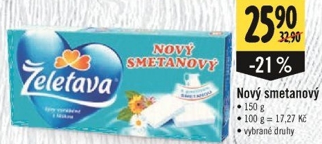 Sýr tavený Nový smetanový Želetava