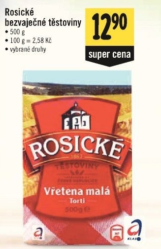 Těstoviny bezvaječné Rosické