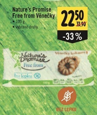 Věnečky bez lepku Nature'