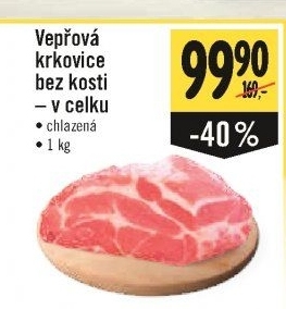 Vepřová krkovice bez kosti