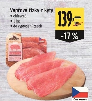 Vepřové řízky z kýty Albert