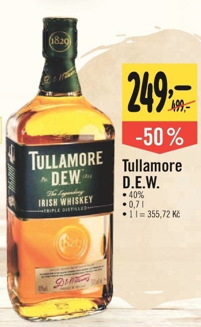 Whisky irská Tullamore Dew