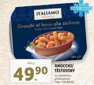 Bramborové noky mražené Italiamo