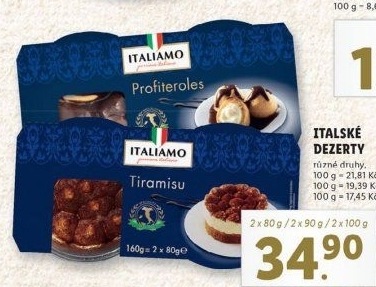 Dezert Italský Italiamo