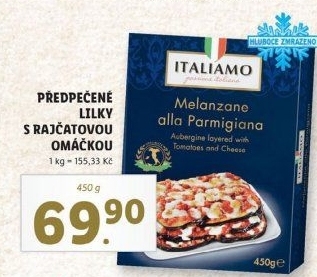 Lilek grilovaný s rajčaty mražený Italiamo