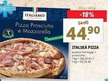Pizza mražená italská Italiamo