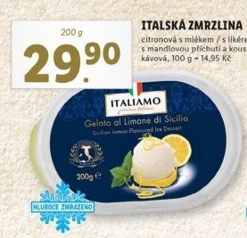 Zmrzlina italská ve vaničce Italiamo