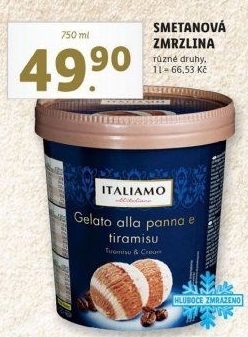 Zmrzlina smetanová v kelímku Italiamo - Lidl akcniletaky.com