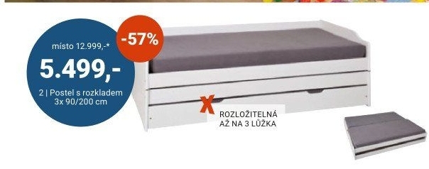 VÝSUVNÁ POSTEL „HELSINKI“