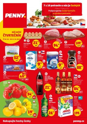 akční leták Penny Market 10.10.2019-13.10.2019